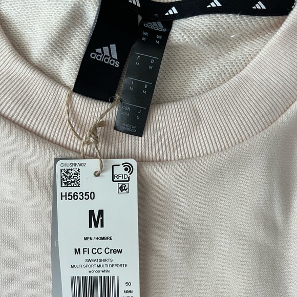 Men’s adidas Crewneck - pale pink - size medium - NWT - Picture 5 of 7